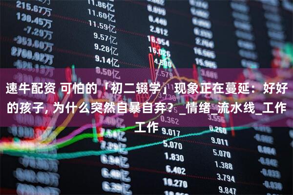 速牛配资 可怕的「初二辍学」现象正在蔓延：好好的孩子, 为什么突然自暴自弃？_情绪_流水线_工作